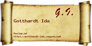 Gotthardt Ida névjegykártya